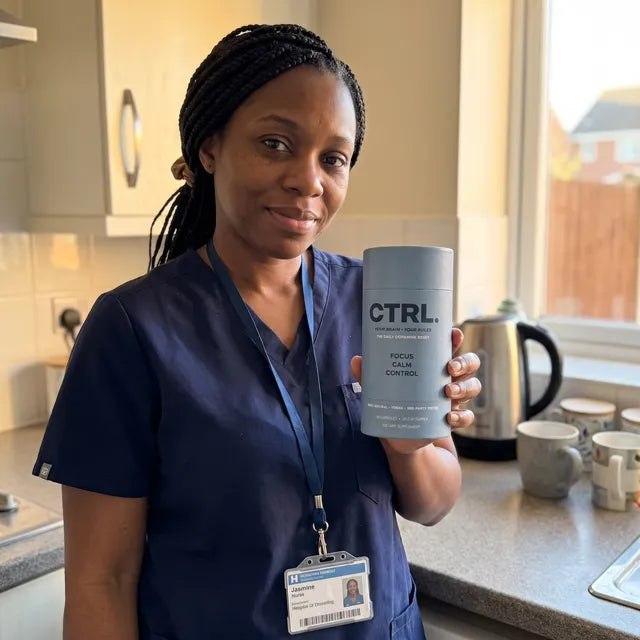 Jasmine W., a CTRL customer, holding a CTRL tube