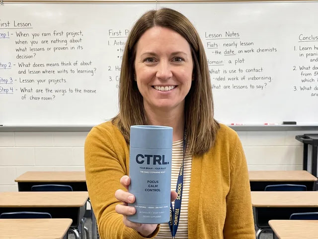 Megan T., a verified CTRL customer, holding her CTRL tube