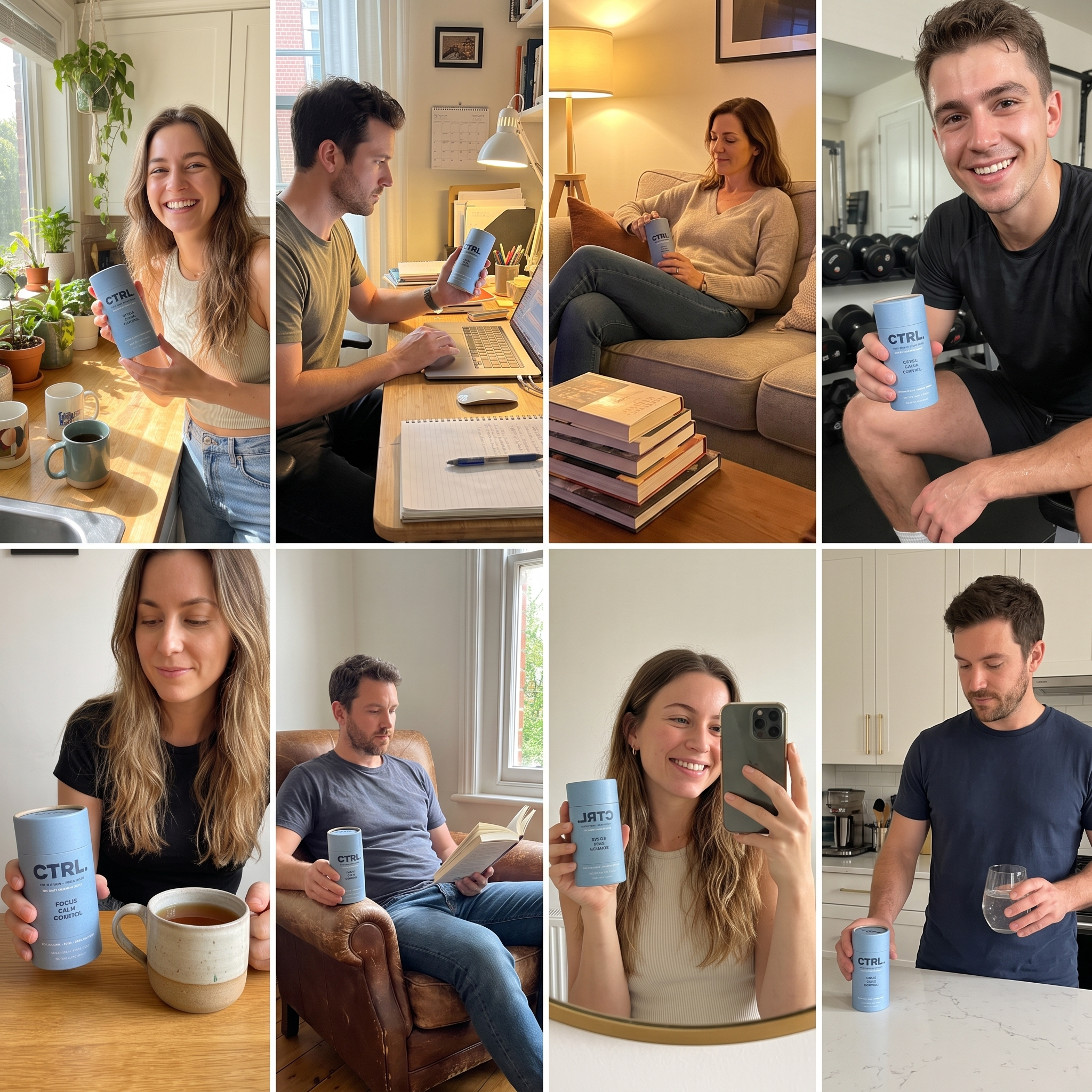 CTRL customers at home, at work, and at the gym