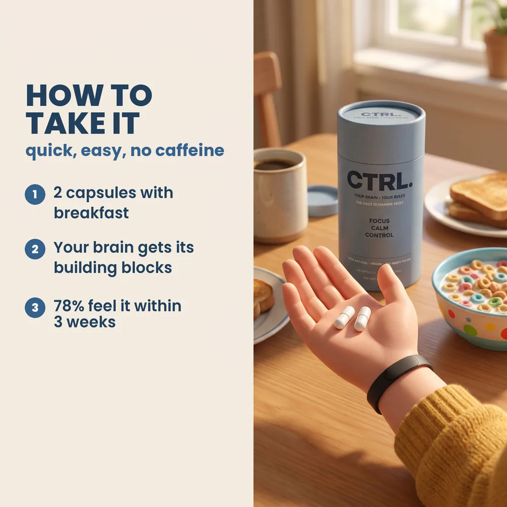 How to take it: two capsules with breakfast, 78% feel it within 3 weeks