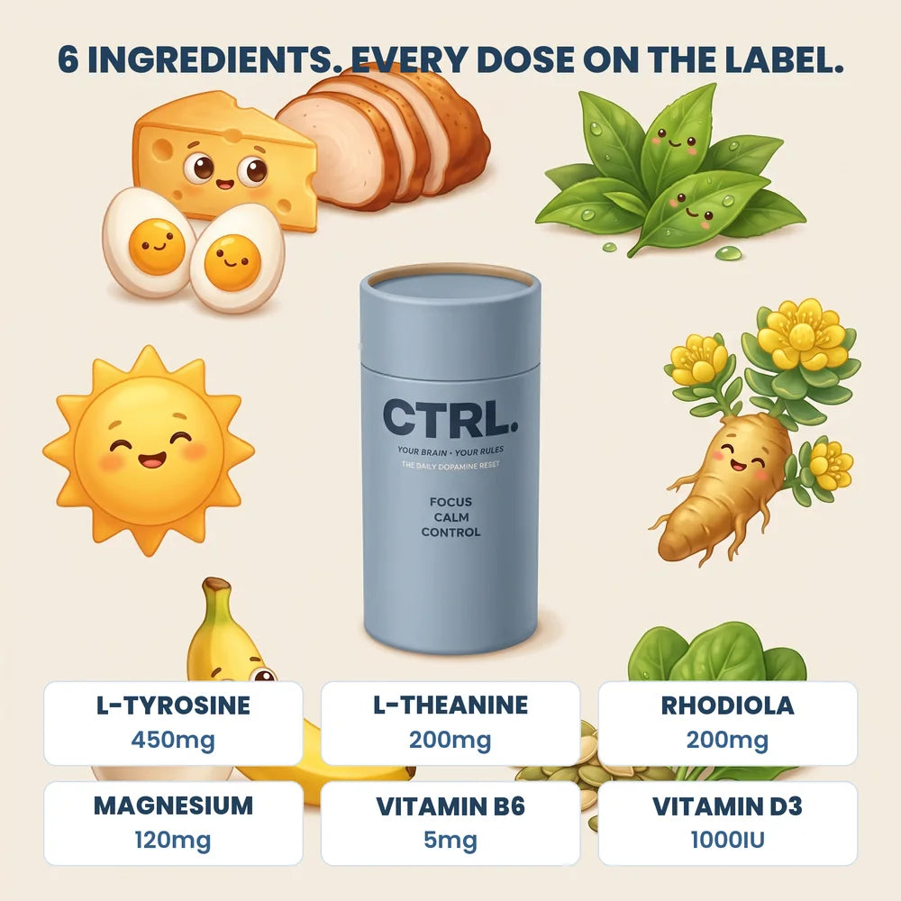The six CTRL ingredients and their doses