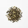 Green tea leaves