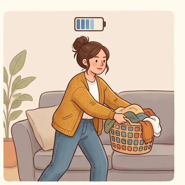 Day 7: getting up and starting the laundry