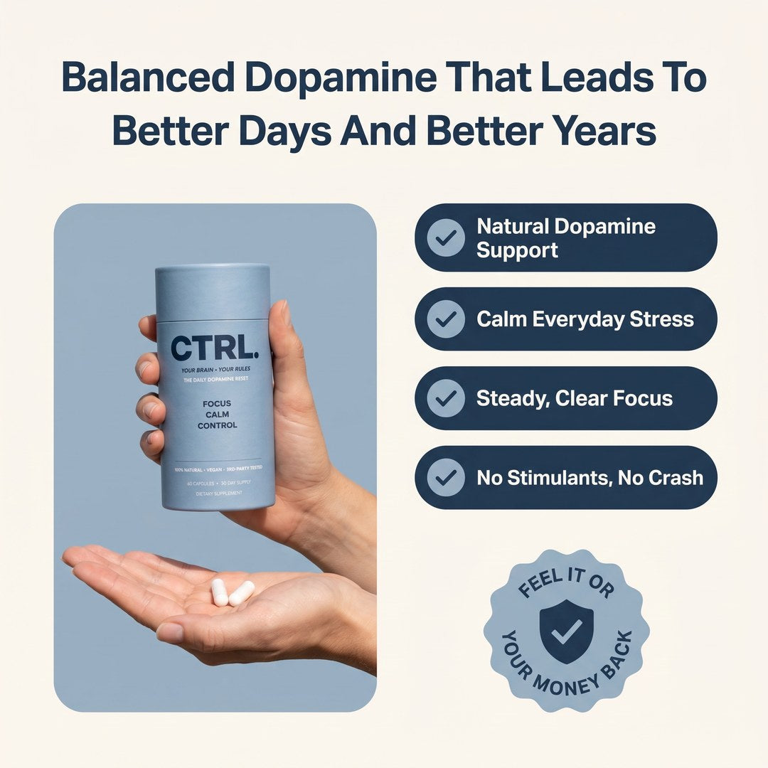 Two CTRL capsules in hand